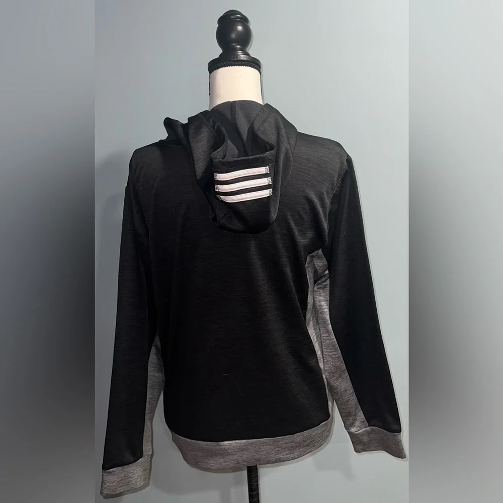 Adidas- Grey and black hooded sweatshirt - Picture 3 of 6